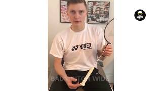 How to grip badminton racket by Viktor Axelsen [upl. by Merow23]