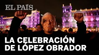 La celebración de Andrés Manuel López Obrador en el Zócalo de la Ciudad de México  Elecciones 2018 [upl. by Leanor]