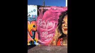 Rinden homenaje a Eva Ayllón en el Mauerpark del Muro de Berlín [upl. by Lenuahs]