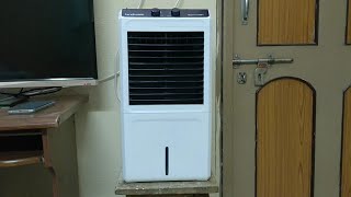 Hindware SNOWCREST Cube 12 Litre Personal Air Cooler Review in Telugu [upl. by Inihor]