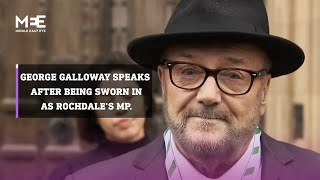 George Galloway speaks after being sworn in as Rochdales MP [upl. by Yliah665]