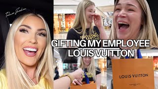 GIFTING MY EMPLOYEE LOUIS VUITTON Hannah Visits Training PrepDate 10 Weeks Out [upl. by Eednar]