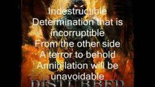 Disturbed  Indestructible the song with lyrics [upl. by Park]