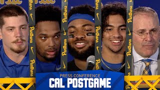 Pitt Football  Postgame Pressers  Cal [upl. by Linnet]