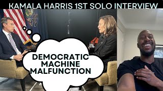 REACTION Kamala HArris 1st Solo Interview on ABC [upl. by Eintruoc]