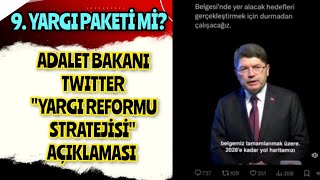 ADALET BAKANI YILMAZ TUNÇ YARGI REFORMU STRATEJİ BELGESİ AÇIKLAMASI 20242028 9 YARGI PAKETİ DEĞİL [upl. by Sharyl]