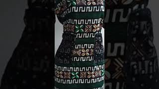 Ankara short gown with a design two sides net pocket [upl. by Cookie]