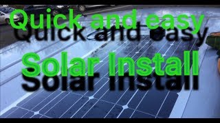 HOW TO fit solar panel to the roof of a camper van vanlife [upl. by Jeaz]