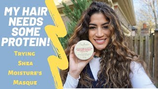 SHEA MOISTURE JAMAICAN BLACK CASTOR OIL MASQUE REVIEW  DEMO  NO HEAT [upl. by Weismann]