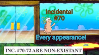 SpongeBob SquarePants  Every appearance of Incidental 70 quotHey SpongeBobs Backquot fish [upl. by Asilef11]