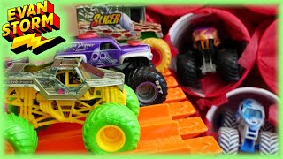 DIY Evan Storm Monster Truck Valentines Box⚡ Brother VS Sister Challenge [upl. by Alik421]