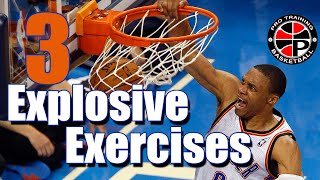 3 Explosive Exercises  Improve Your Explosiveness  Pro Training Basketball [upl. by Elokyn330]