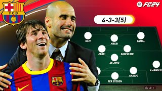 Messi and Guardiola Bring Back TikiTaka to Barcelona in EA FC 24 [upl. by Ahsiela]