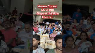 Women CricketSA Vs INDChepauk StadiumEkirHO87 Vlog shortvideo shortshighlightscricket [upl. by Pritchett]