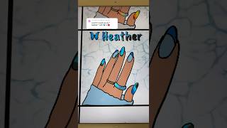 nail series💅🏼  heather🦋 shorts procreate digitalart shortsviral youtubecreatorcommunity [upl. by Aisayn257]