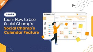 NEW Learn How to Use Social Champs Calendar amp Shared Calendar Feature  Tutorial [upl. by Hefter937]