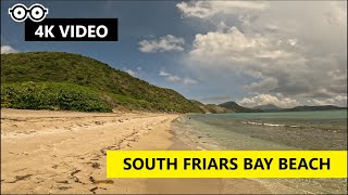 4K VIDEO EXPLORE SOUTH FRIARS BAY BEACH  ST KITTS amp NEVIS [upl. by Yraunaj]