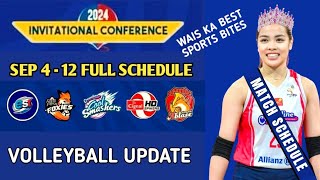 FULL GAMES SCHEDULE PVL INVITATIONAL CONFERENCE 2024 [upl. by Darn]