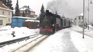 Weisseritztalbahn  Einfahrt in den Bahnhof Dippoldiswalde [upl. by Nikal988]