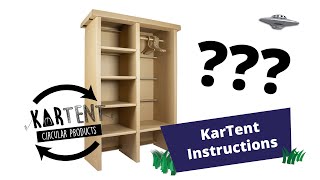 KarTent Instructions  Garderobe Kast [upl. by Eatnoid634]