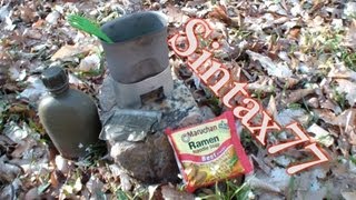 Trioxane Fuel Test  Canteen Stove Ramen Noodles [upl. by Fanchie724]