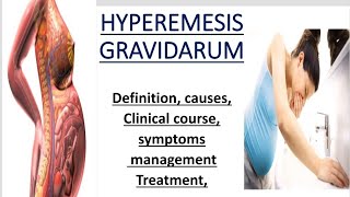 hyperemesis gravidarum DEFINITION causes treatment symptoms etcvomiting in pregnancy [upl. by Nawek764]