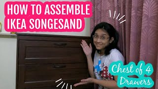 Assembling IKEA Songesand Chest of Drawers [upl. by Stedman]