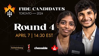 Round 4 FIDE Candidates amp Womens Candidates [upl. by Rip]