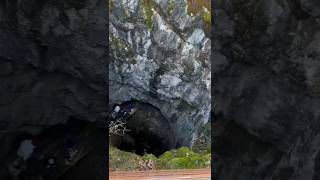 A biggest sinkhole cave caves petersburg russia earth shorts travel nature huge diy vevo [upl. by Ellirehs639]