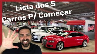 Compra e venda de carros Lista de 5 Carros pra começar [upl. by Ayitahs]