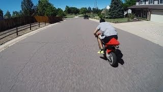 X1 Tries to Race X18 Super Pocket Bike [upl. by Nidorf]