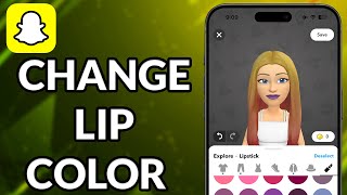 How To Change Lip Color On Snapchat Bitmoji [upl. by Loyce]