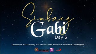 Sambuhay TV Mass  December 19 2022  Simbang Gabi Fifth Night [upl. by Noissap]