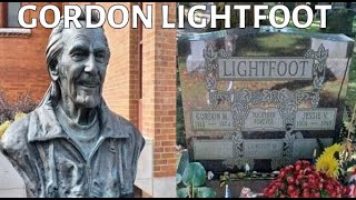 Gordon Lightfoot Memorials and Gravesite Orillia Ontario [upl. by Innavoig]