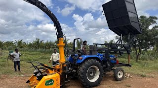 50 hp tractor साठी महाराष्ट्र मधील पाहिले मूरघास मशीन tractor trendingreels tractor farming [upl. by Attirehs724]