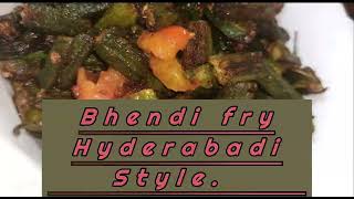 bhindi masala fryhyderabadi style How to make okara fry [upl. by Gotthelf]