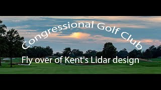 Fly over of Kents Lidar design of Congressional Golf Club [upl. by Tyree]