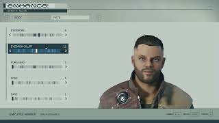 Amos Burton custom Starfield character sliders [upl. by Airotel]