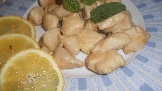 BOCCONCINI DI POLLO IN PADELLA CON SALVIA VELOCI DA PREPARARE [upl. by Elrebma]