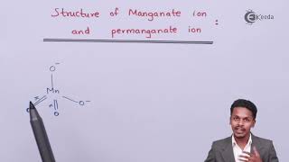 Structure of Manganate and Permanganate Ion  D and F Block Elements  Chemistry Class 12 [upl. by Hugibert]