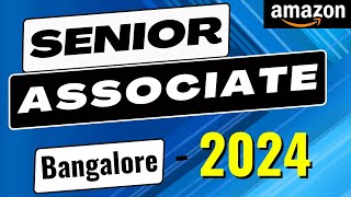 Senior Associate Amazon Test 2024  Amazon Sr Associate Interview Questions And Answers Bangalore [upl. by Fazeli]