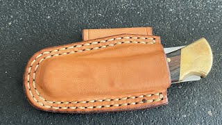 Buck 110112 EDC Leather Sheath Part 1 [upl. by Jorgensen]