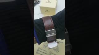 RIZEN Master STRAP RZ 0722 Water Resistant Date Display Master LockLeather Strap Official Warranty [upl. by Dranyer]