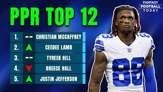 2024 Fantasy Rankings Top 12 Players in PPR Leagues  2024 Fantasy Football Advice [upl. by Bridie]