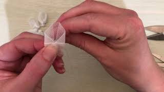 Quick and dirty tulle flower tutorial [upl. by Gaylene633]