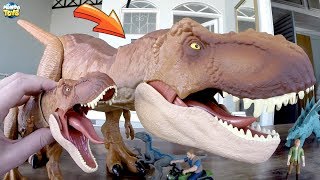 Tyrannosaurus Rex GIGANTESCO Jurassic World com Hot Wheels [upl. by Dworman429]