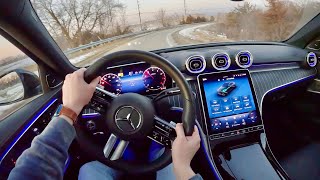 2022 MercedesBenz C300 4MATIC Sedan  POV Review [upl. by Nnylimaj]