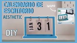 Calendario de escritorio aesthetic  DIY [upl. by Lala934]