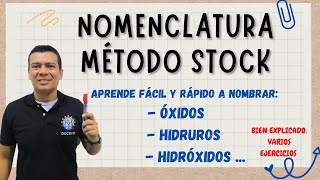 NOMENCLATURA METODO STOCK OXIDOS HIDRUROS E HIDROXIDOS METODO STOK PARA COMPUESTOS INORGANICOS [upl. by Cilurzo111]