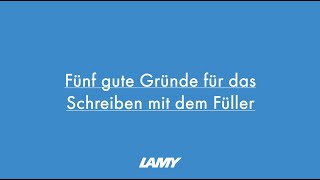 5 Gründe für das Schreiben mit dem Füller lamy schreibenlernen grundschule grundschulmaterial [upl. by Ardussi]